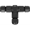 ORNO OR-AE-13602 T-spojka IP68, 3x4mm², 450V/25A, čierna