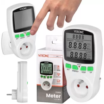 VIRONE EM-4 jednotarifný wattmeter a kalkulačka energie