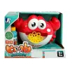 LEAN TOYS Prístroj na výrobu bublín s roztokom na bubliny automatický stroj krab červený