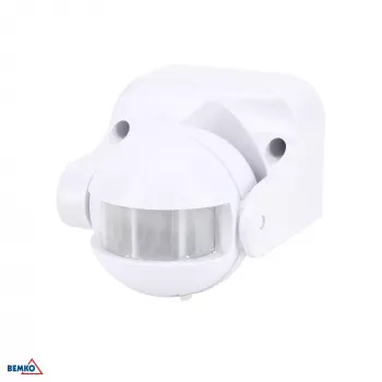 BEMKO PIR snímač pohybu 1200W 180° biely