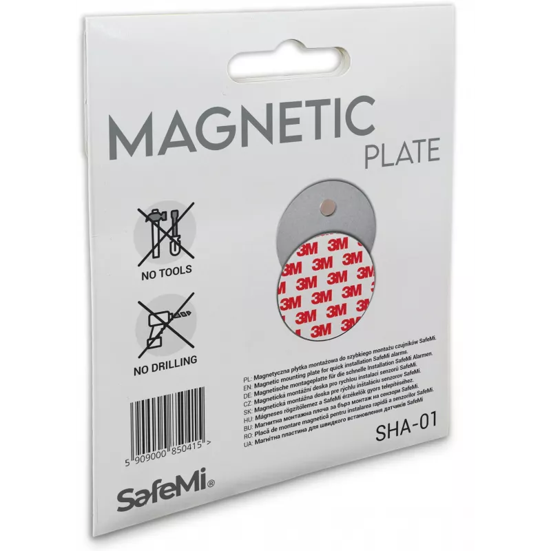 SAFEMI Magnetické montážne dosky pre dymové a CO detektory SHA-01