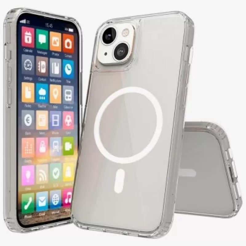 SCREENOR Bumper iPhone 15 Plus MagSafe transparentný