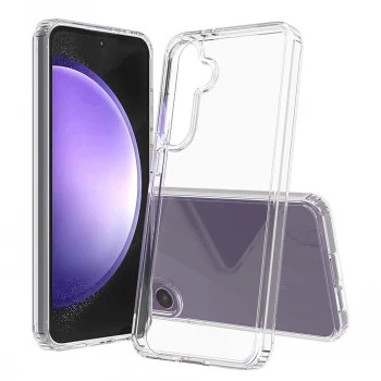 SCREENOR Bumper puzdro pre Samsung Galaxy S24 FE, transparentné