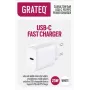 GRATEQ SAANA GaN USB-C 25W PD/PPS nástenná nabíjačka biela