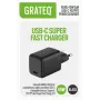 GRATEQ KURU GaN USB-C PD/PPS 45W čierna nástenná nabíjačka