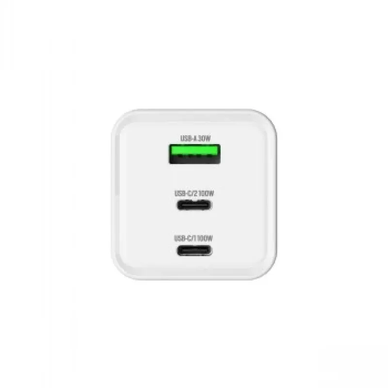 GRATEQ HALTI GaN PD/PPS 2xUSB-C/1xUSB-A 100W nástenná nabíjačka čierna