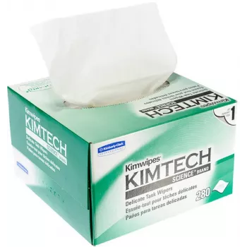 KIMBERLY-CLARK KIMTECH SCIENCE Delicate Task Wipers, 280 utierok v boxe, biela, 1-vrstvová, nepúšťajúca vlákna, dávkovací box