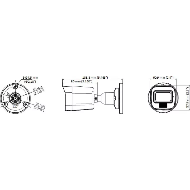 Hikvision DS-2CE16K0T-LPFS 3K 4-in-1 bullet kamera s 2,8mm objektívom a bielym svetlom