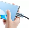 Baseus Crystal Shine USB-A na USB-C kábel 1,2m 100W 6A QC 3.0 pletený nylon čierny