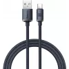 Baseus Crystal Shine USB-A na USB-C kábel 1,2m 100W 6A QC 3.0 pletený nylon čierny
