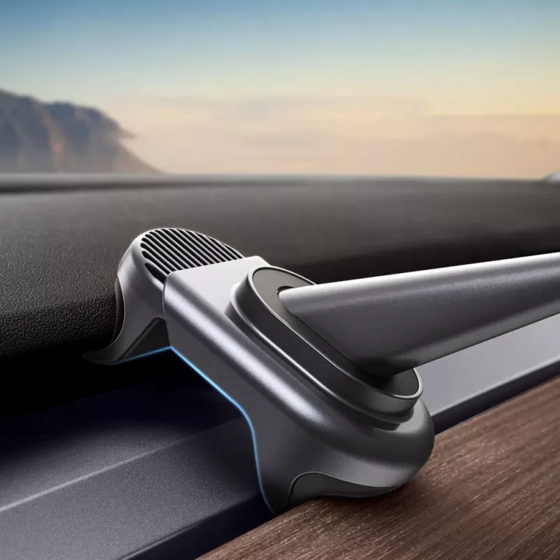 Baseus T-Space elektrický držiak do auta so solárnym panelom pre Tesla Model 3/Y - čierny