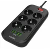 Rozdvojka LDNIO SE6403, 6 zásuviek + 4 USB