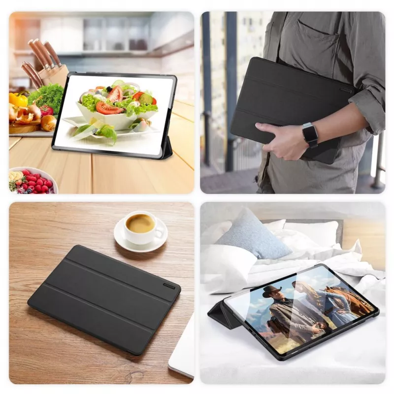 Dux Ducis Domo puzdro s flip a Smart Sleep pre Xiaomi Redmi Pad Pro (4G/5G)/Poco Pad 12.1 - čierne