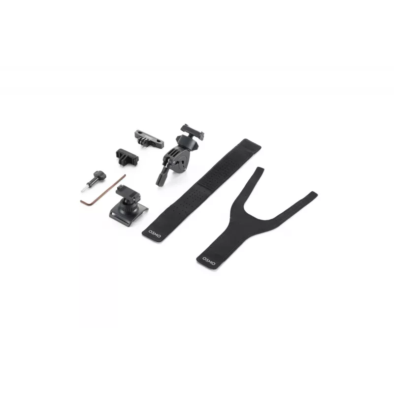 DJI Osmo Action Road Cycling Kit (hrudný popruh, držiak na riadidlá, lepiace držiaky) - čierny