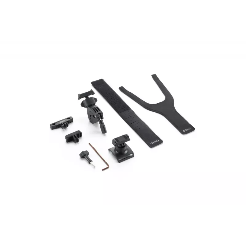 DJI Osmo Action Road Cycling Kit (hrudný popruh, držiak na riadidlá, lepiace držiaky) - čierny