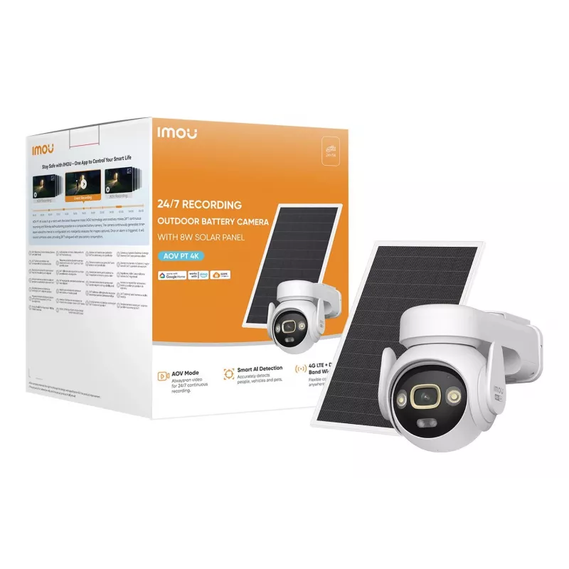 Imou IPC-SA7E-T-8M0T3/FSP008 4K AOV PT Wi-Fi kamera kit