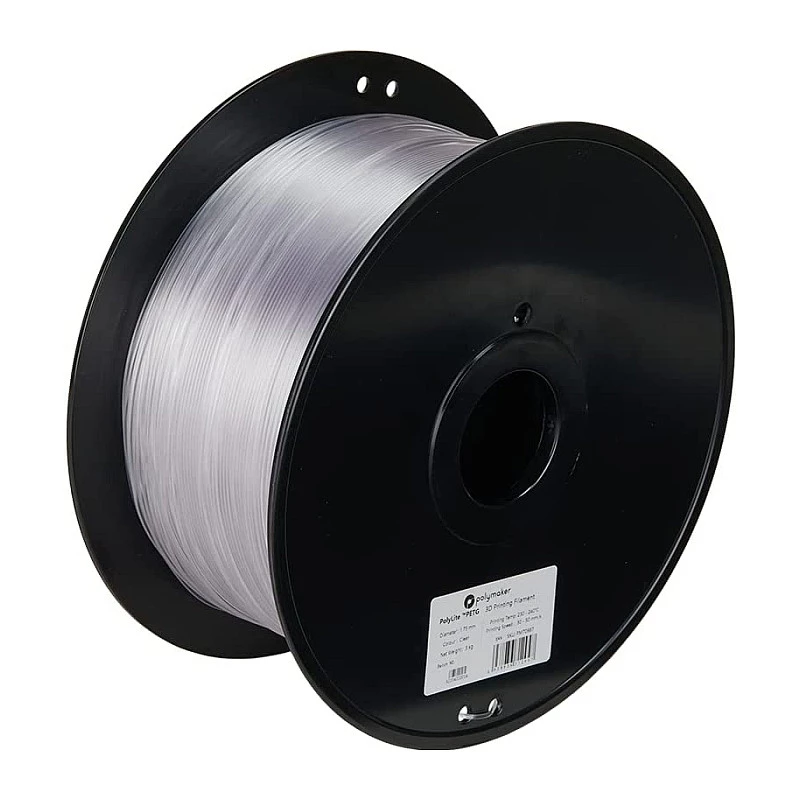 POLMASK PETG 1,75mm transparentný 1kg filament pre 3D tlačiarne