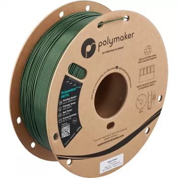 Polymaker PETG filament pre 3D tlačiarne, 1,75 mm, 1 kg, tmavozelená (PB05016)