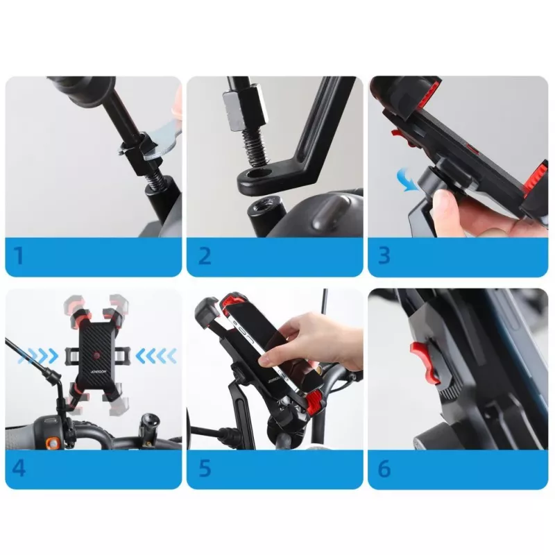 JOYROOM držiak telefónu na motocykel čierny (JR-ZS288-m)