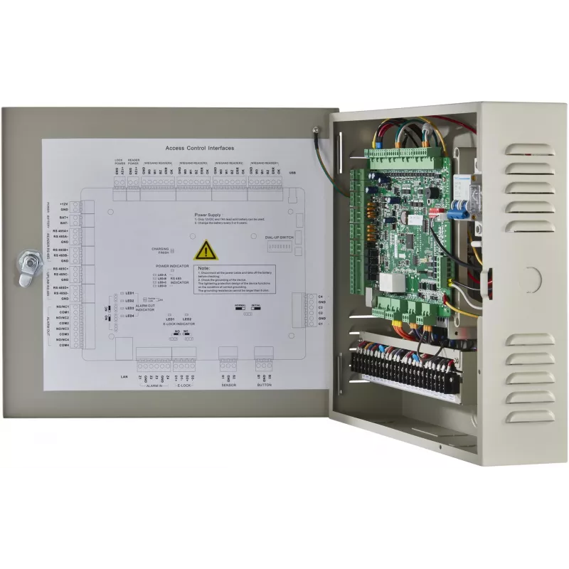 Hikvision DS-K2602T prístupový kontroler, 2 dvere, TCP/IP, RS-485, Wiegand