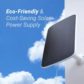 EZVIZ EB3 3MP bezdrôtová IP kamera so solárnym panelom, USB-C, farebné nočné videnie, obojsmerný zvuk, IP65, 5200mAh batéria