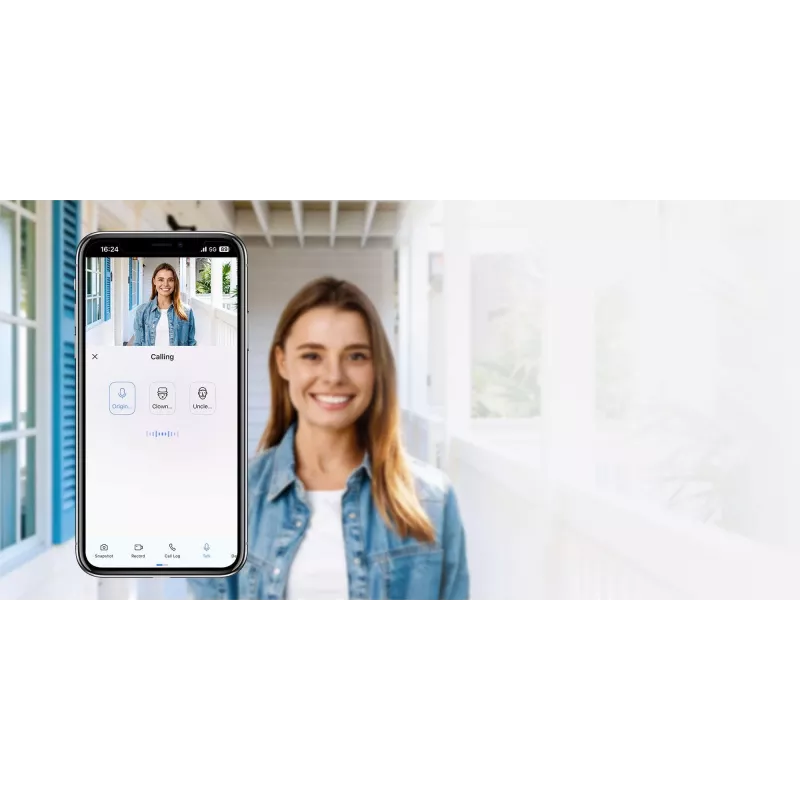EZVIZ EP4 8MP Wi-Fi digitálny dverový špiónik zlatý