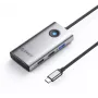ORICO PW11-5P-GY-EP USB-C hub 5-in-1, 1x USB-A 3.0 5Gbps, 2x USB-A 2.0, HDMI 4K@30Hz, PD 60W, sivý