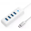 ORICO PW4U-C3-015-WH-EP USB-C hub 4x USB-A 3.2 Gen 1 biely