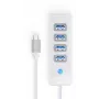 ORICO PW4U-C3-015-WH-EP USB-C hub 4x USB-A 3.2 Gen 1 biely