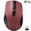 UGREEN MU006 bezdrôtová optická myš 2.4GHz / Bluetooth 5.0 4000 DPI - červená