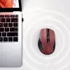 UGREEN MU006 bezdrôtová optická myš 2.4GHz / Bluetooth 5.0 4000 DPI - červená