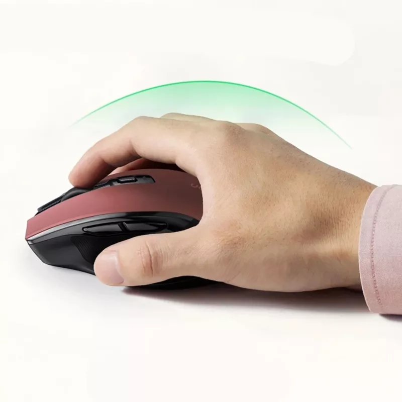 UGREEN MU006 bezdrôtová optická myš 2.4GHz / Bluetooth 5.0 4000 DPI - červená