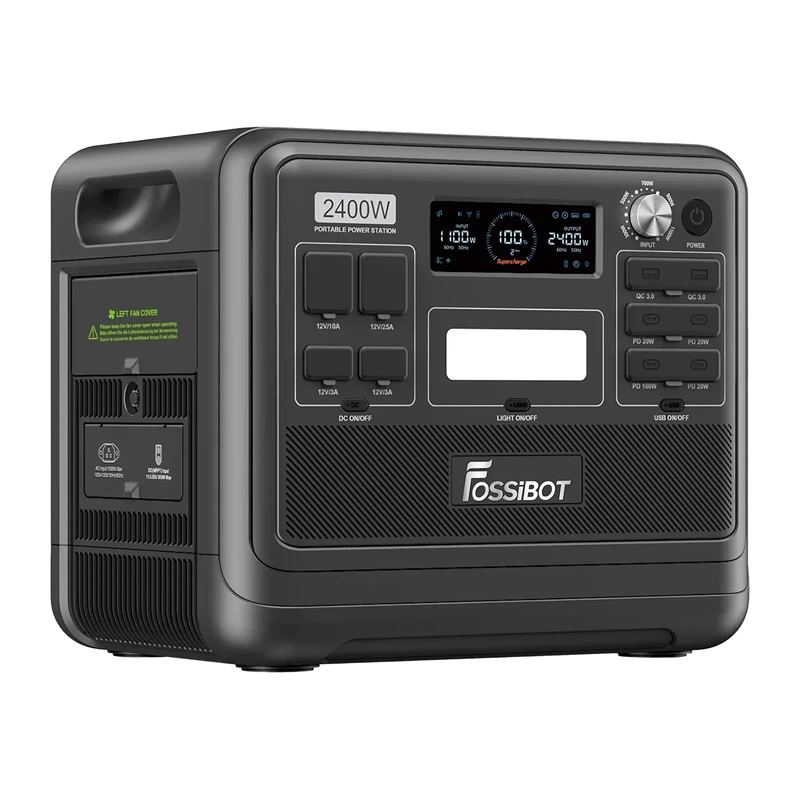 Nabíjacia stanica FOSSIBOT F2400 2400W, čierna