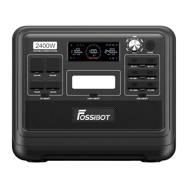 Nabíjacia stanica FOSSIBOT F2400 2400W, čierna