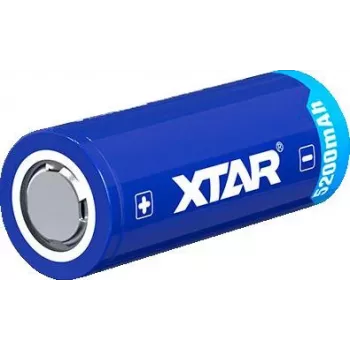 XTAR 26650 3,7 V 5200 mAh chránená Li-Ion batéria (Button Top)