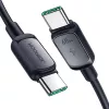 Joyroom USB-C na USB-C rýchlonabíjací kábel S-CC100A141B 120cm 60W 5A čierny