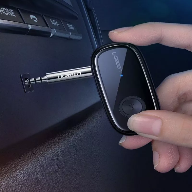 UGREEN Bluetooth 5.0 audio prijímač AUX aptX, aptX LL mini headphone Jack čierny (70304)