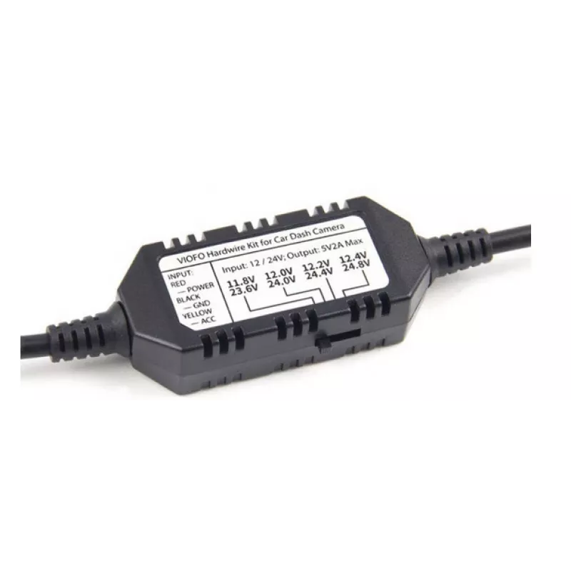 VIOFO HK3 hardwire kit Mini USB 5V/2A napájací adaptér pre palubnú kameru