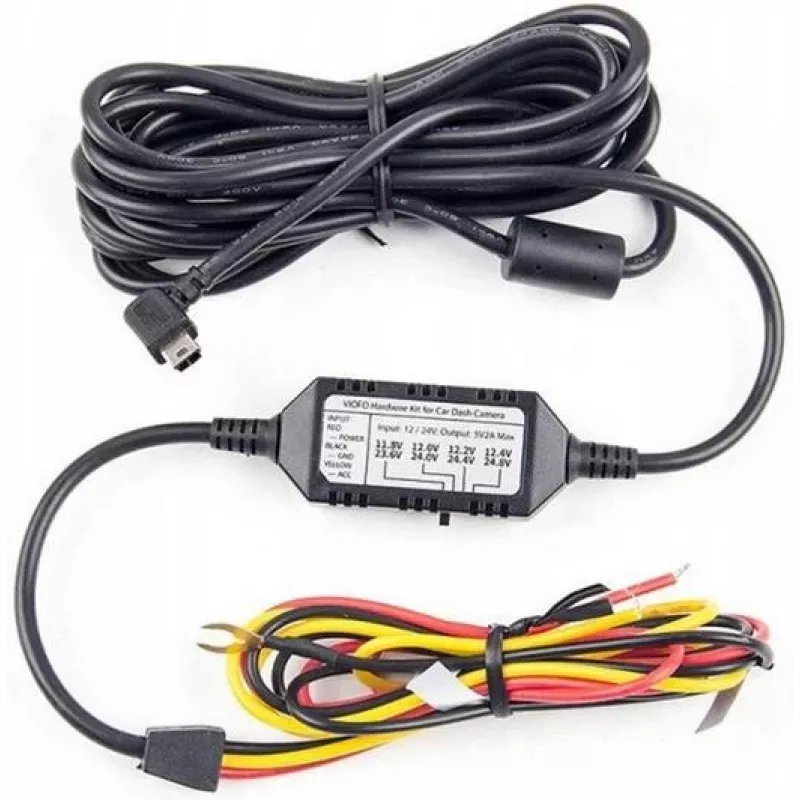 VIOFO HK3 hardwire kit Mini USB 5V/2A napájací adaptér pre palubnú kameru
