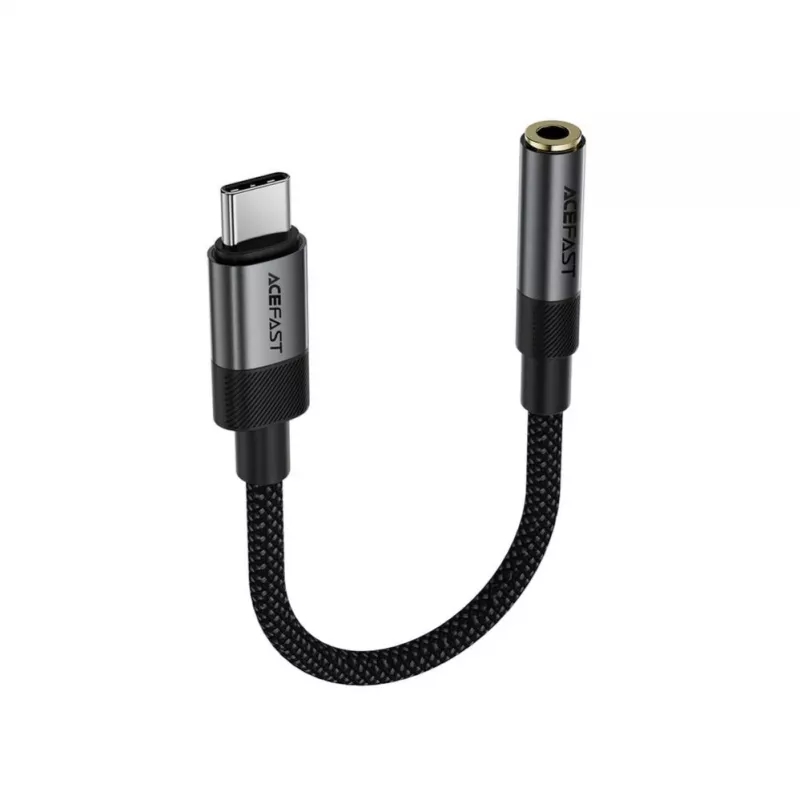 Acefast USB-C na 3,5 mm J12 audio adaptér čierny