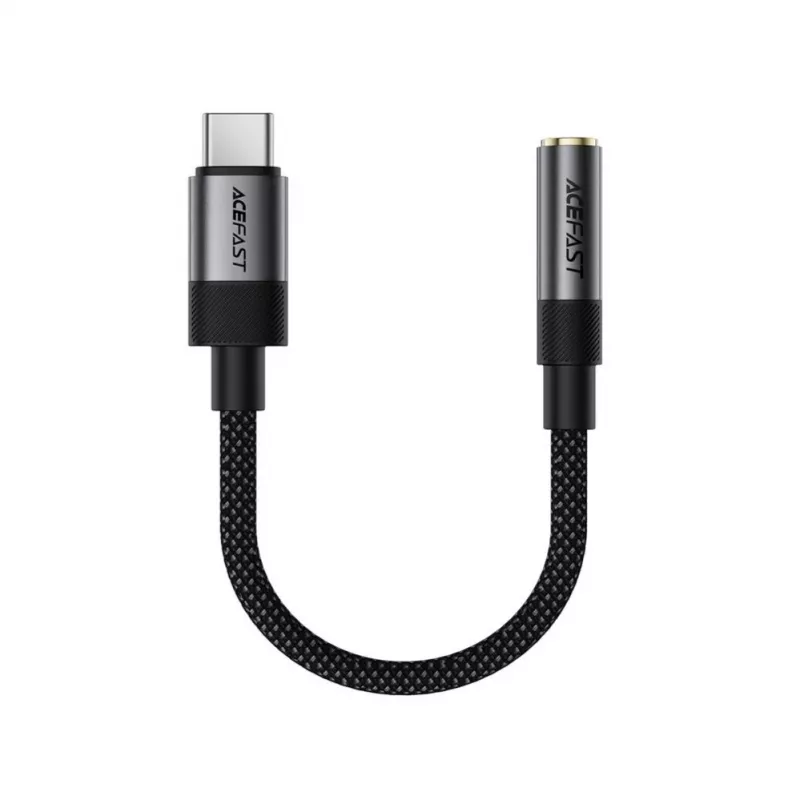 Acefast USB-C na 3,5 mm J12 audio adaptér čierny