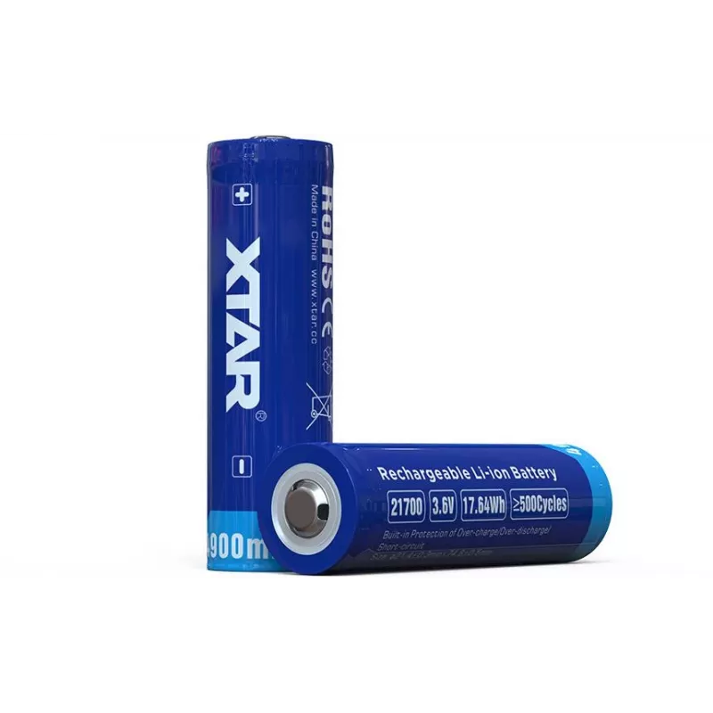 XTAR 21700 Li-Ion 3,7 V 4900 mAh chránená batéria (1 ks)