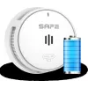 SAFE 10Y30-PRO fotoelektrický hlásič dymu s 10-ročnou batériou, biely