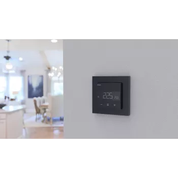 HEATIT WiFi6 Black Matt Wi-Fi termostat 3600W 16A