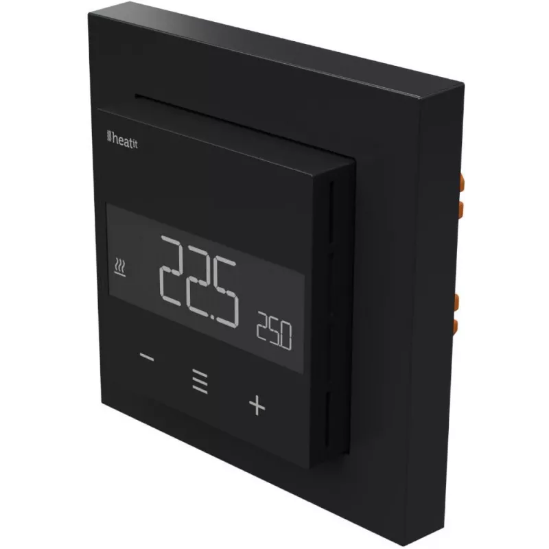 HEATIT WiFi6 Black Matt Wi-Fi termostat 3600W 16A