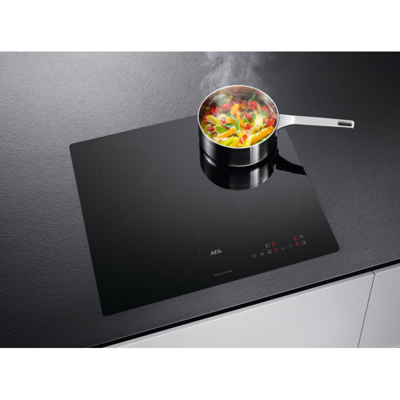 AEG IB6420ACB indukčná varná doska, 4 zóny, touch slider, 7000 W, čierna