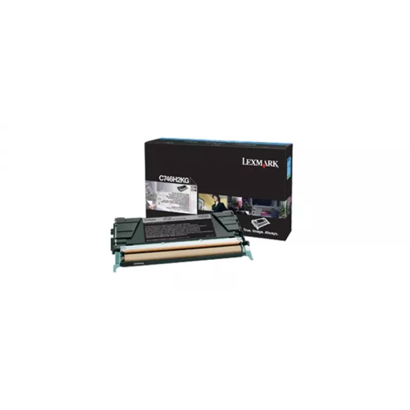 Lexmark vysokokapacitná originálna čierna tonerová kazeta (C746H2KG)