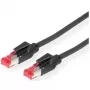Draka Comteq S/FTP patch kábel Cat6 10m - 15m - RJ-45 - RJ-45 - čierny