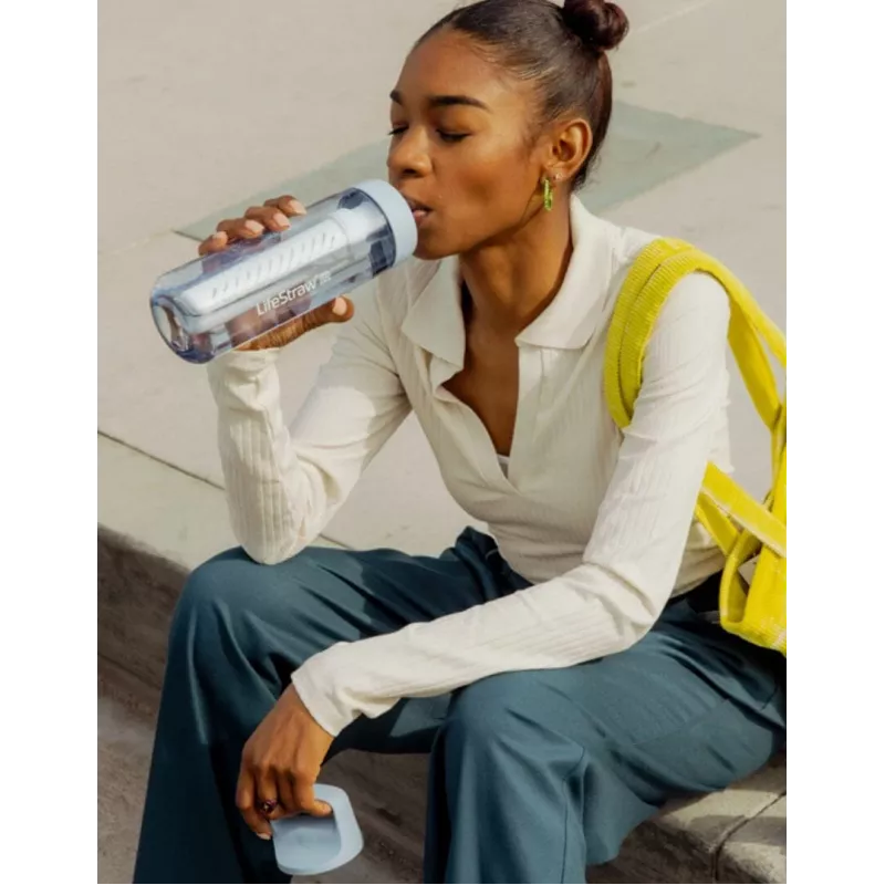 LifeStraw Go 2.0 fľaša s vodným filtrom 22 oz (650 ml) - čerešňovo ružová