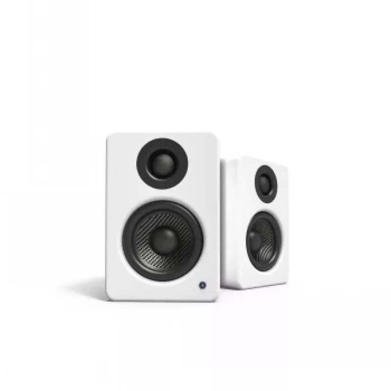 KANTO AUDIO YU2MW-CG aktívny regálový reproduktor s USB-DAC a 3,5-mm AUX - matný biely (vrátane napájacieho kábla typ C & G)